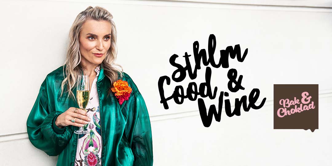 på bild syns kampanjbild med logotyp för Sthlm Food and Wine och Bak - och chokladfestivalen