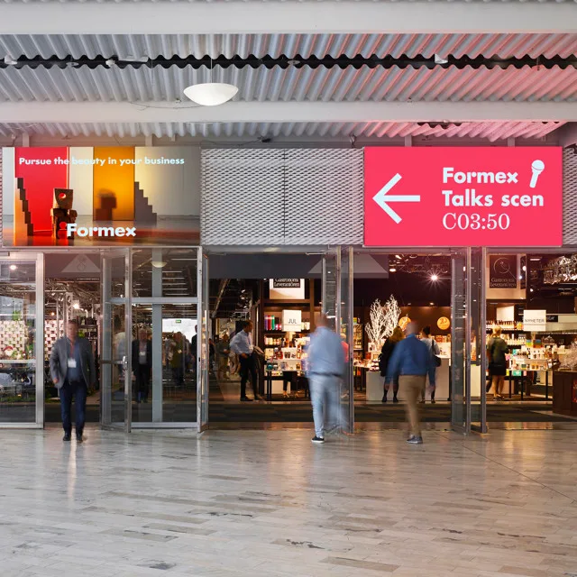 HeC-HeT_Stockholmmassan-digital signs-640x640px digital signs during formex at the stockholm fair