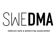 Logotyp för SWEDMA, branschorganisation för data- och marknadsföring i Sverige.