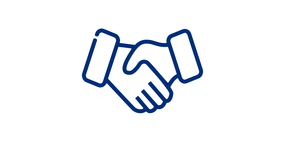 affärsmässig-hållbarhet-stockholmsmässan-1080x540px An icon showing two hands shaking, symbolising cooperation or agreement.