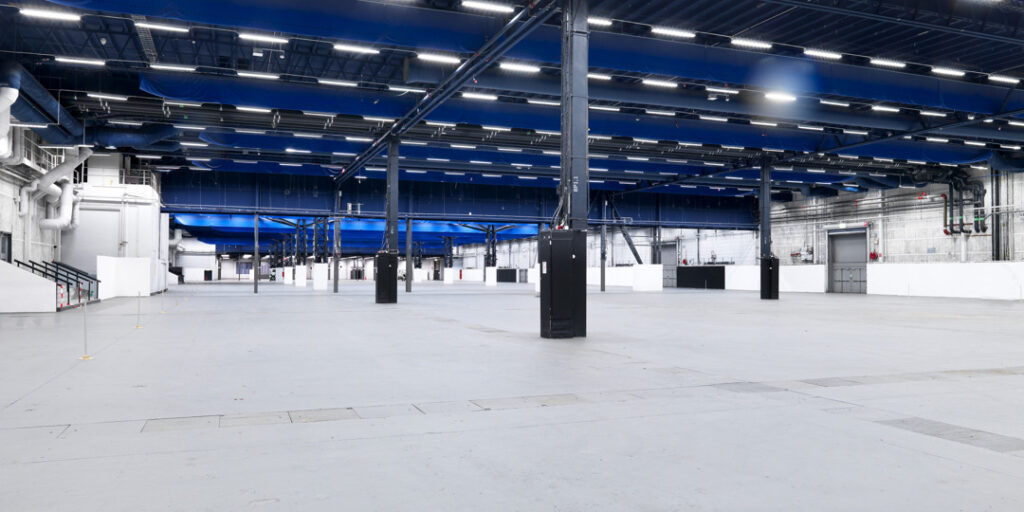 Hall B at Stockholmsmässan. One of the larger halls in the venue.
